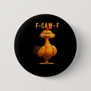Macaron Rond 5 Cm F-Caw-F Poulet Essentiel Art Branché