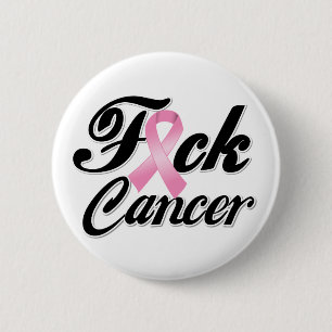 Macaron Rond 5 Cm F*CK Breast Cancer Shirts