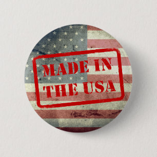 Macaron Rond 5 Cm Fabriqué aux Etats-Unis ! Bouton