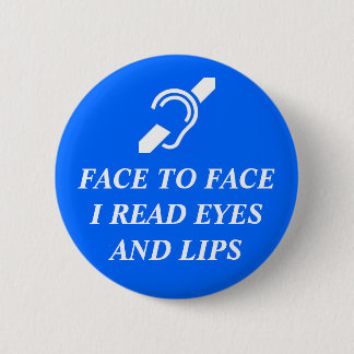 Macaron Rond 5 Cm Face à face j'ai lu des yeux et des lèvres