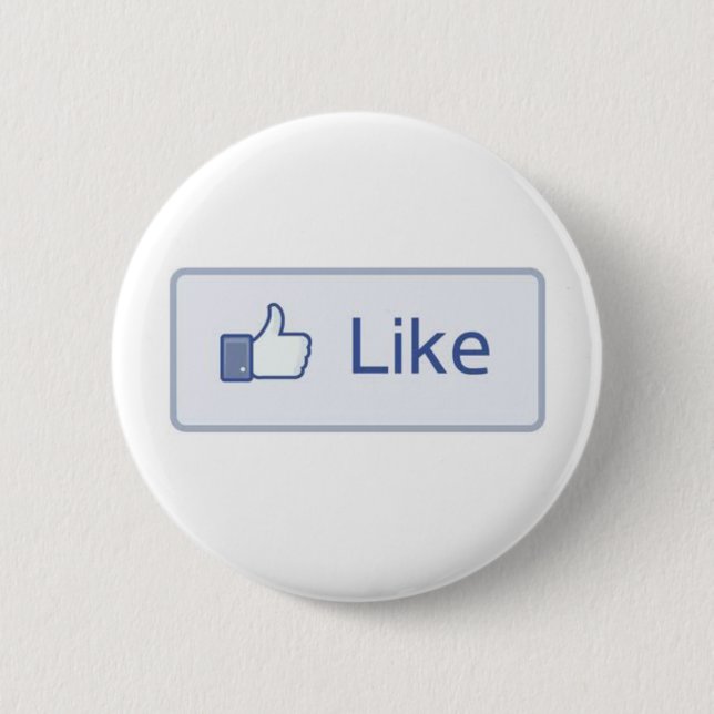 Macaron Rond 5 Cm Facebook aiment (Devant)