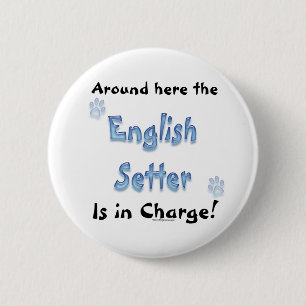 Macaron Rond 5 Cm Facture de réglage en anglais - Bouton