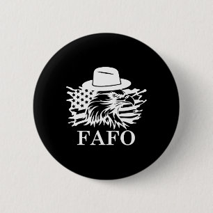 Macaron Rond 5 Cm Fafo Trump Drapeau Américain, panneau Fafo Donald
