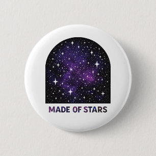 Macaron Rond 5 Cm Fait d'étoiles