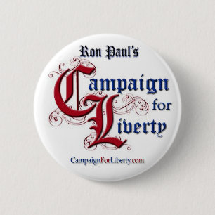 Macaron Rond 5 Cm Faites campagne pour le bouton de liberté - Pin