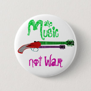 Macaron Rond 5 Cm Faites la guerre de musique pas