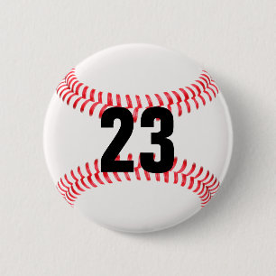 Macaron Rond 5 Cm Faites votre propre Jersey Numéro Bouton Baseball