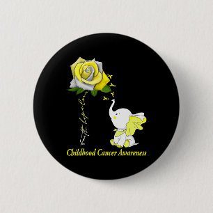 Macaron Rond 5 Cm Faith Hope Love Chilhood Cancer Awareness