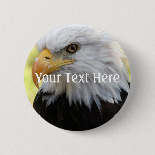 Macaron Rond 5 Cm Falln Bald Eagle Liberty