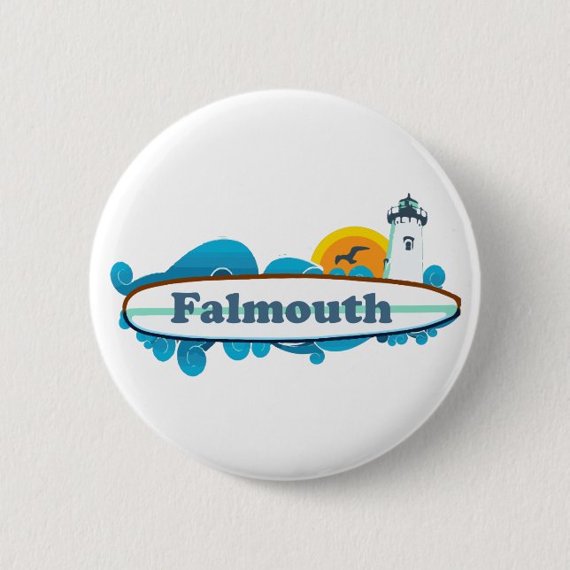 Macaron Rond 5 Cm Falmouth - morue de cap (Devant)