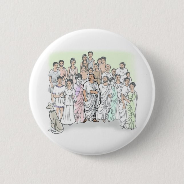 Macaron Rond 5 Cm Familia Caecilii (Devant)