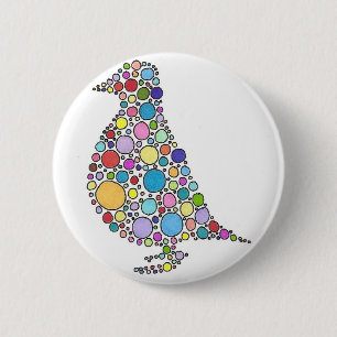 Macaron Rond 5 Cm Famille de perdrix