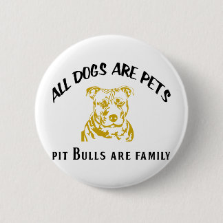 MACARON ROND 5 CM FAMILLE DE PITBULL