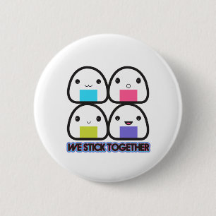 Macaron Rond 5 Cm Famille d'Onigiri