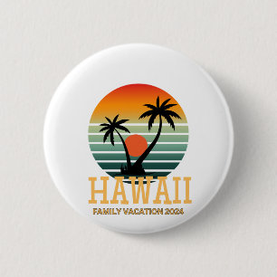 Macaron Rond 5 Cm Famille Hawaii Vacation 2024