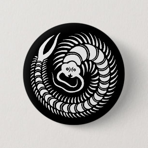 Macaron Rond 5 Cm Famille Japonaise Crest-Centipede