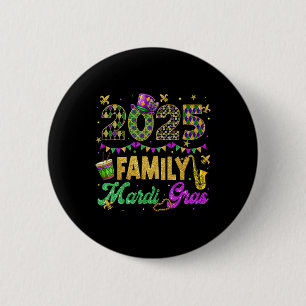 Macaron Rond 5 Cm Famille Mardi Gras 2025 Gros Mardi Famille Corresp