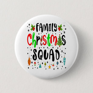 Macaron Rond 5 Cm Famille Noël 2022 Correspondant Santa Hat Lights X