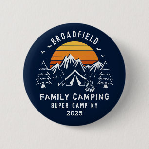 Macaron Rond 5 Cm Famille Vacances Correspondance Camping Personnali