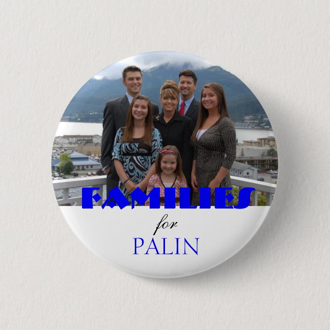 Macaron Rond 5 Cm Familles pour Palin (Devant)