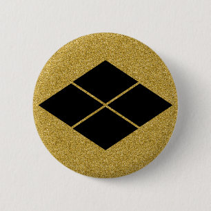 Macaron Rond 5 Cm [Family Crests] Takeda-bishi