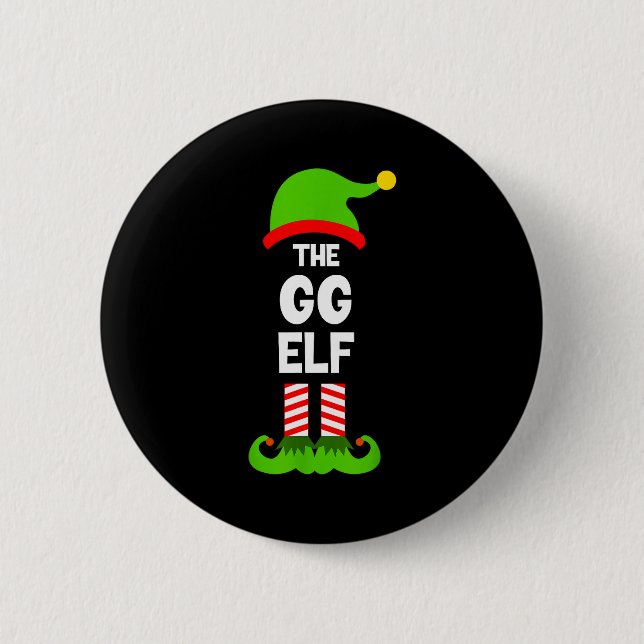 Macaron Rond 5 Cm Family Gg Elf Christmas Matching Pajama Funny  (Devant)