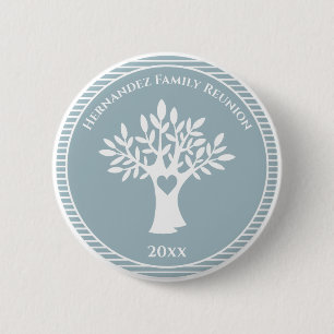 Macaron Rond 5 Cm Family Tree Love Heart Family Reunion Event