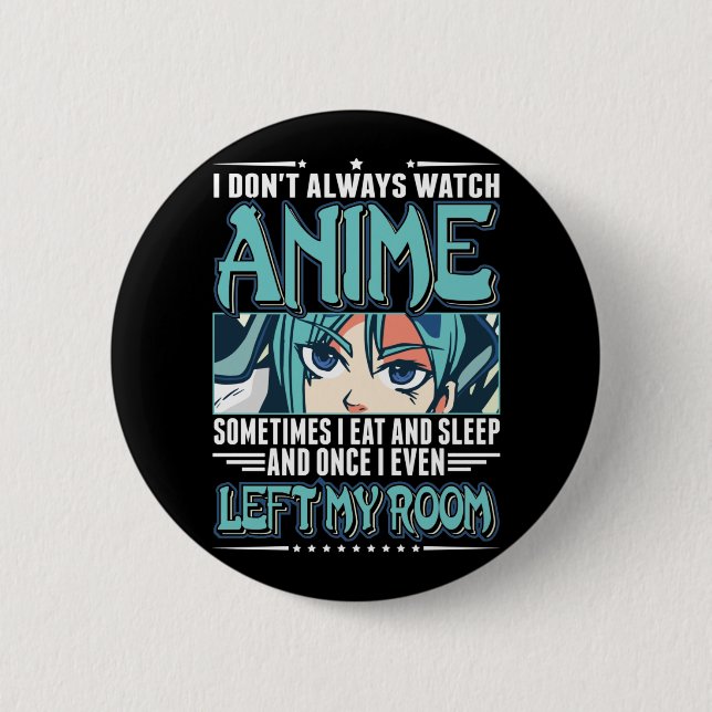 Macaron Rond 5 Cm Fan de Otaku teen Manga (Devant)
