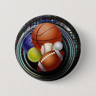 Macaron Rond 5 Cm Fan de sports