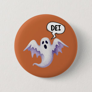 Macaron Rond 5 Cm fantôme d'Halloween effrayant - DEI