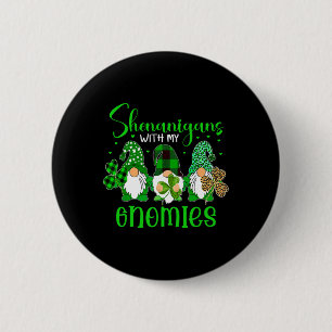 Macaron Rond 5 Cm Farces Avec Mon Shamrock De Gnomies Saint Patrick