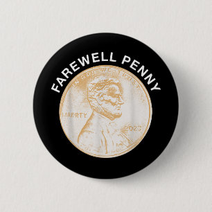 Macaron Rond 5 Cm Farewell Penny - Us Penny Production End
