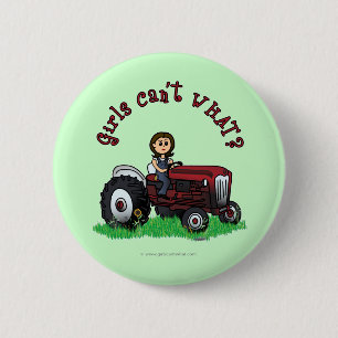 Macaron Rond 5 Cm Farmer rouge clair