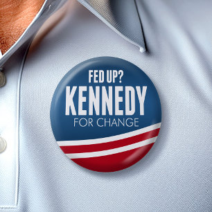 Macaron Rond 5 Cm Fatigué - Robert F Kennedy pour le changement 2024
