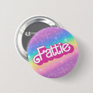 Macaron Rond 5 Cm Fattie Plus Size Rainbow Retro 90's Nostalgie rose