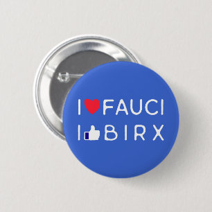 Macaron Rond 5 Cm Fauci contre Birx amour ou comme ça ? Amusant