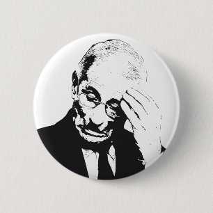 Macaron Rond 5 Cm Fauci Facepalm