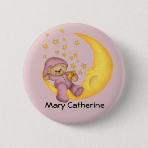 Macaron Rond 5 Cm Faveurs de Baby shower personnalisables