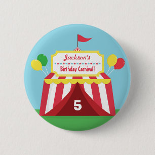 Macaron Rond 5 Cm Faveurs de fête d'anniversaire pour enfants de car