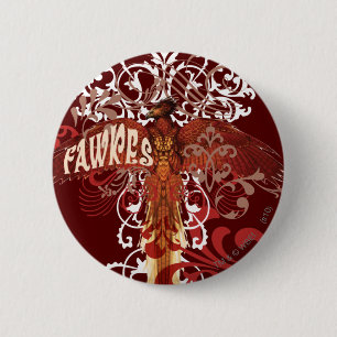 Macaron Rond 5 Cm Fawkes répand des ailes