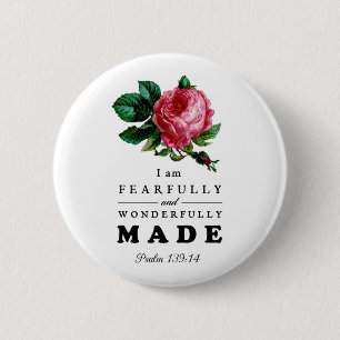 Macaron Rond 5 Cm Fearful and Wonderful Fade - Rose