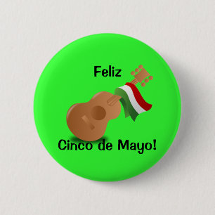 Macaron Rond 5 Cm Feliz Cinco de Mayo !
