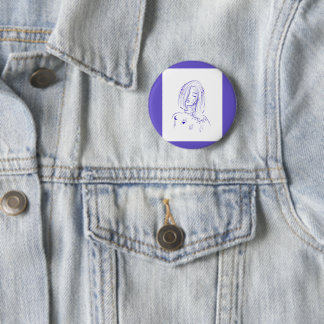 Macaron Rond 5 Cm Féminine Céleste de Rêve