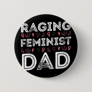 Macaron Rond 5 Cm Feminist Papa Femme Autonomisation Égalité politiq
