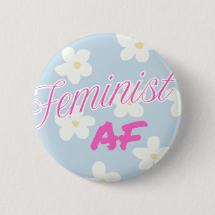 Macaron Rond 5 Cm Féministe AF - bouton