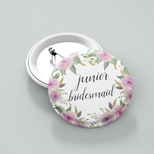 Macaron Rond 5 Cm Femme de chambre junior Violet & Sage