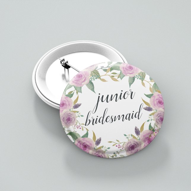 Macaron Rond 5 Cm Femme de chambre junior Violet & Sage (Créateur téléchargé)