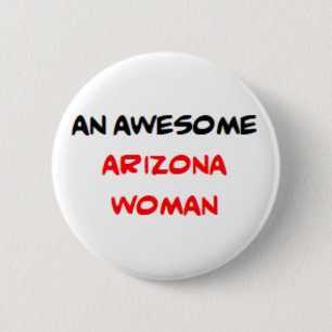 Macaron Rond 5 Cm femme de l'Arizona, formidable