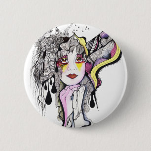 Macaron Rond 5 Cm Femme de Phoenix