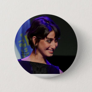 Macaron Rond 5 Cm Femme de Zohran Mamdani - Rama Duwaji